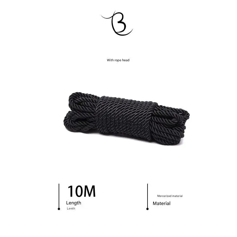 10m Shibari Bondage Rope,Soft Jute for Japanese Rope Art,Skin-Friendly for Beginners,Natural Color Skin-Safe Jute Couples Play