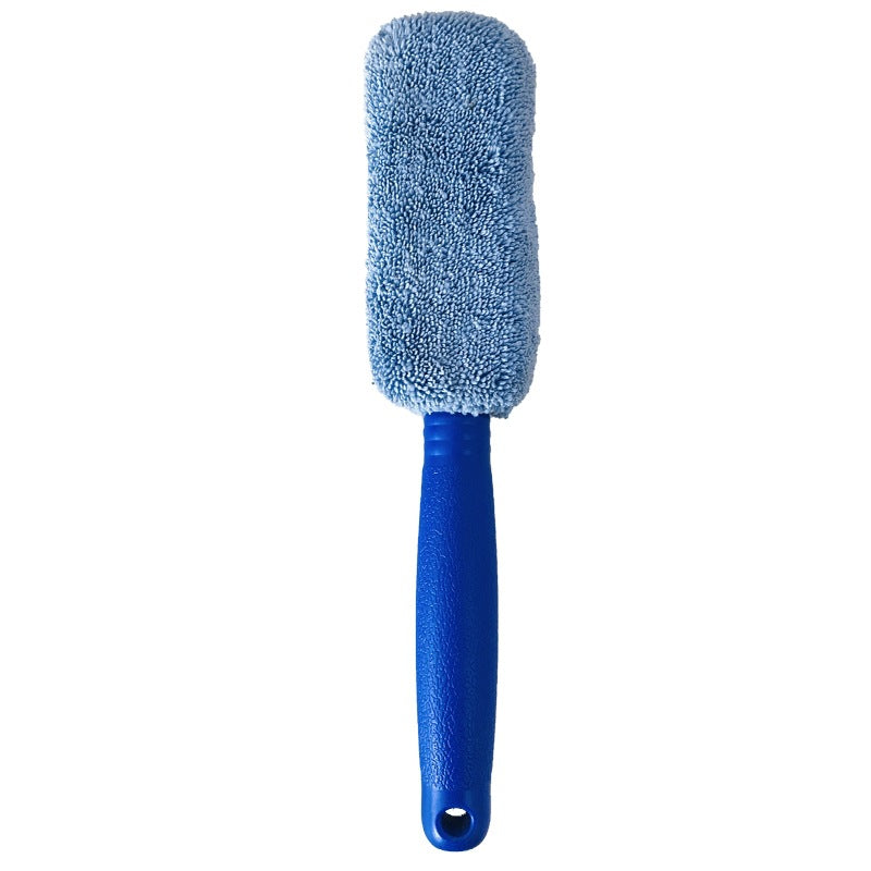 Car Wheel Wash Cleaning Car Wash Portable Microfiber Wheel Tire Rim Brush for Car with Plastic Handle Auto Washing Cleaner Tools