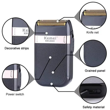 Kemei KM-2628 KM-678 KM-2024 USB Rechargeable Hair Clipper Professional Cordless Men Hair Trimmer Men's Hair Cutting Machine
