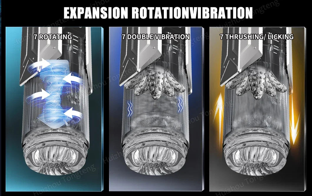 Automatic Male Masturbator Penis Pump Sucking Vibrating Thrusting Rotating 100% Waterproof Blowjob Adult Sex Toy Stroker For Men