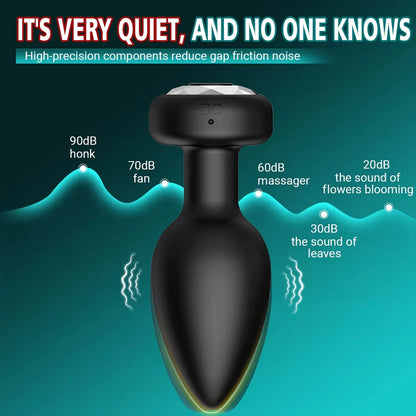 Anal Plug Vibrator for Men Women Butt Plug Men Prostate Massager Female Buttplug Remote Control Adult Sex Toys for Women Men Gay