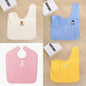 Baby Grooming Bib for Toothbrushing Stain Resistant Toddler Eating Smock Washable Kids Feeding Apron with Snaps Soft