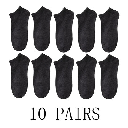 5/10-Pack Unisex Comfort-Fit Ankle Socks For All, Breathable & Lightweight - Ideal For Sports & Daily Wear