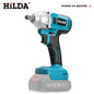 HILDA 1/2" Brushless Impact Wrench 1200N.m High Torque Electric Wrench Power Tool for Scaffolding Tire Repair For Makita Battery
