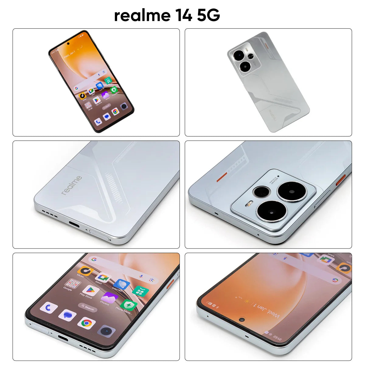 realme 14 5G Smartphone processor 4st Generation 6 Smartphone, battery 6000mah Titan, Amole screen of inches to Hz, 45 W fast charging, camera of 50px, NFC