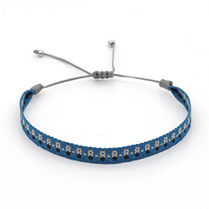KKBEAD Wholesale Handwoven Bracelet Colombia Cloth Braided Wristband Bracelets for Women Men Gift Hippie Boho Friendship Jewelry