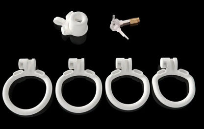 Munchkin Deep Throat Inverted Penetration Master Padlock Male Chastity Cage for Chastity Pros，penis tube micro cock cage