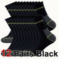 6/12 Pairs High-Quality Men Business Odor Proof Mid Tube Socks Sweat Absorbing Breathable All Season Sports Leisure Socks
