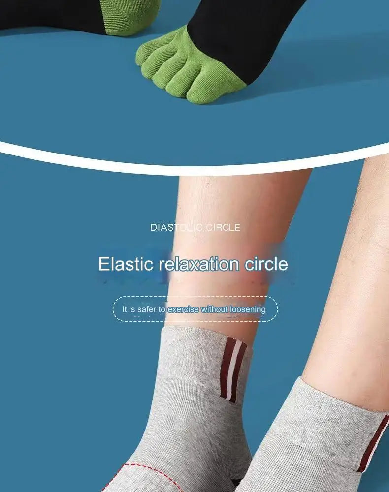 5 Pair Men's Casual Five-Toe Cotton Socks Breathable Five-Toe Sports Socks High Quality Split Toe Socks For Men