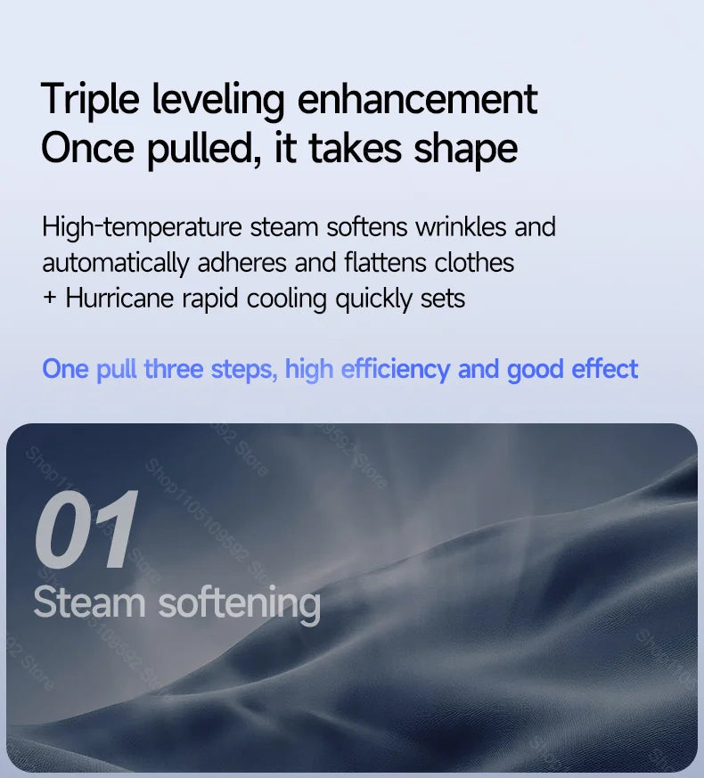 Handheld Powerful Adsorption Vacuum Steamer Iron 2 in 1 Steam Ironing Dry Ironing Garment Steamer Smooth Out Stubborn Wrinkles