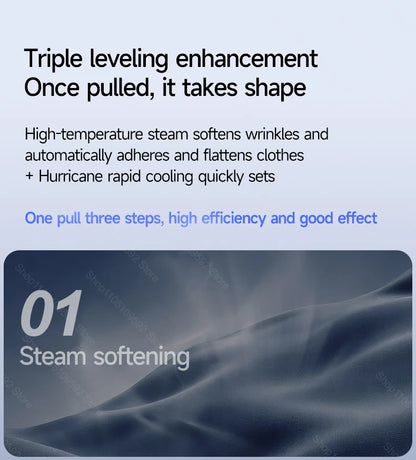 Handheld Powerful Adsorption Vacuum Steamer Iron 2 in 1 Steam Ironing Dry Ironing Garment Steamer Smooth Out Stubborn Wrinkles