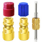 1 Pc R12 To R134a Conversion Kit Air Conditioner Filling Valve Fittings Port Adapter Retrofit Quick Disconnect Couplers