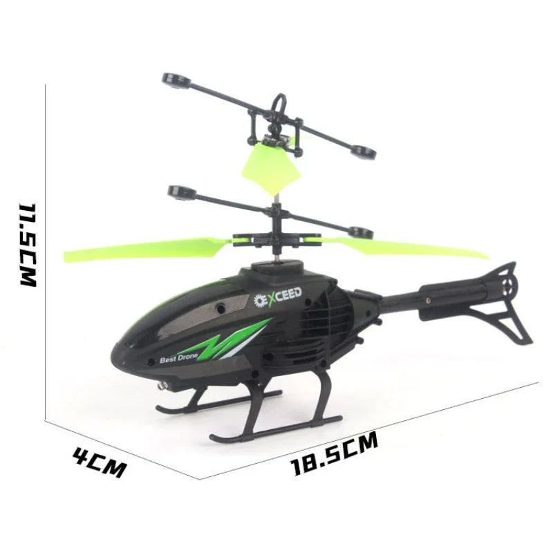 Watch Wrist Hand Controlled Induction Aircraft Impact Resistant Helicopter with Lighting Rechargeable Mini RC Drone
