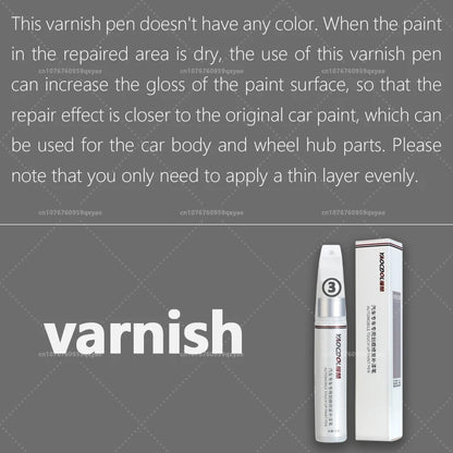Suitable for Tesla Model 3 Y X S Automotive Paint Repair Pen Pearl White Clearcoat Pen Paint Repair Set Wheel Hub Silver