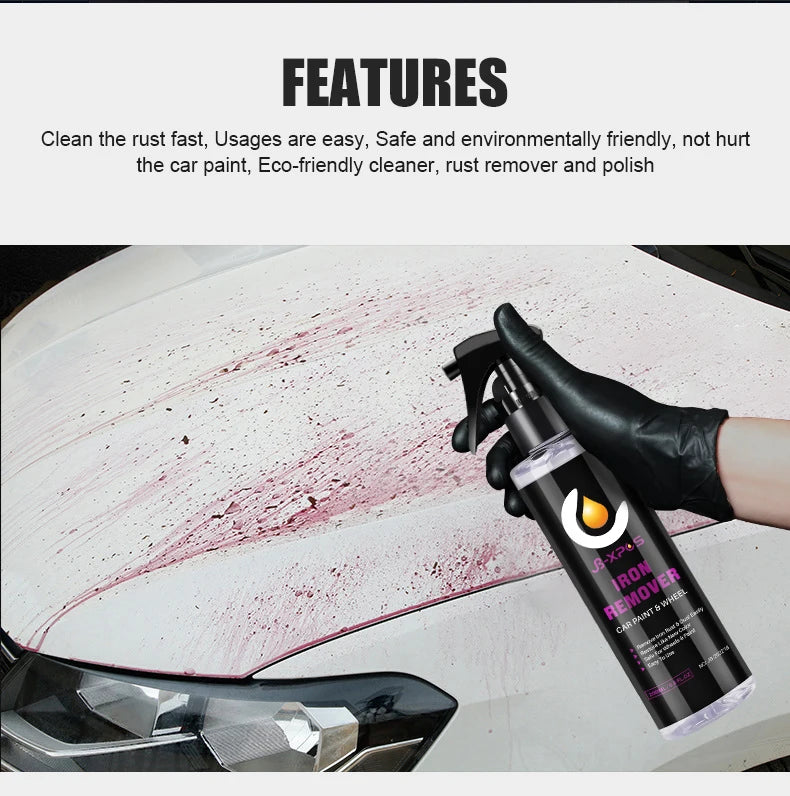 200ml Car Iron Remover Protect Paint Wheels And Brake Rim Metal Dust & Iron Powder Remover JB-XPCS 18
