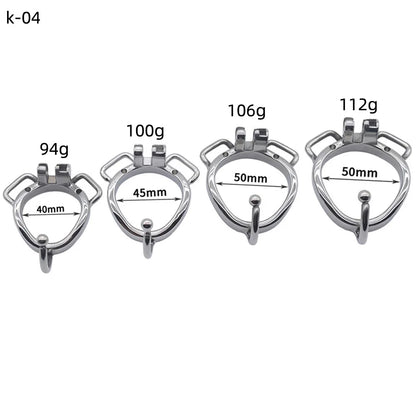 Stainless Steel Chastity Cage Device Penis Rings Bondage Belt Cock CB Lock BDSM Sex Toys for Man Gay Adult Products Accessories