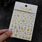 Winter Christmas Atmosphere Nail Stickers Snowman Snowflake Wapiti Self-adhesive High Quality Cute Nail Stickers Nail Art Deco