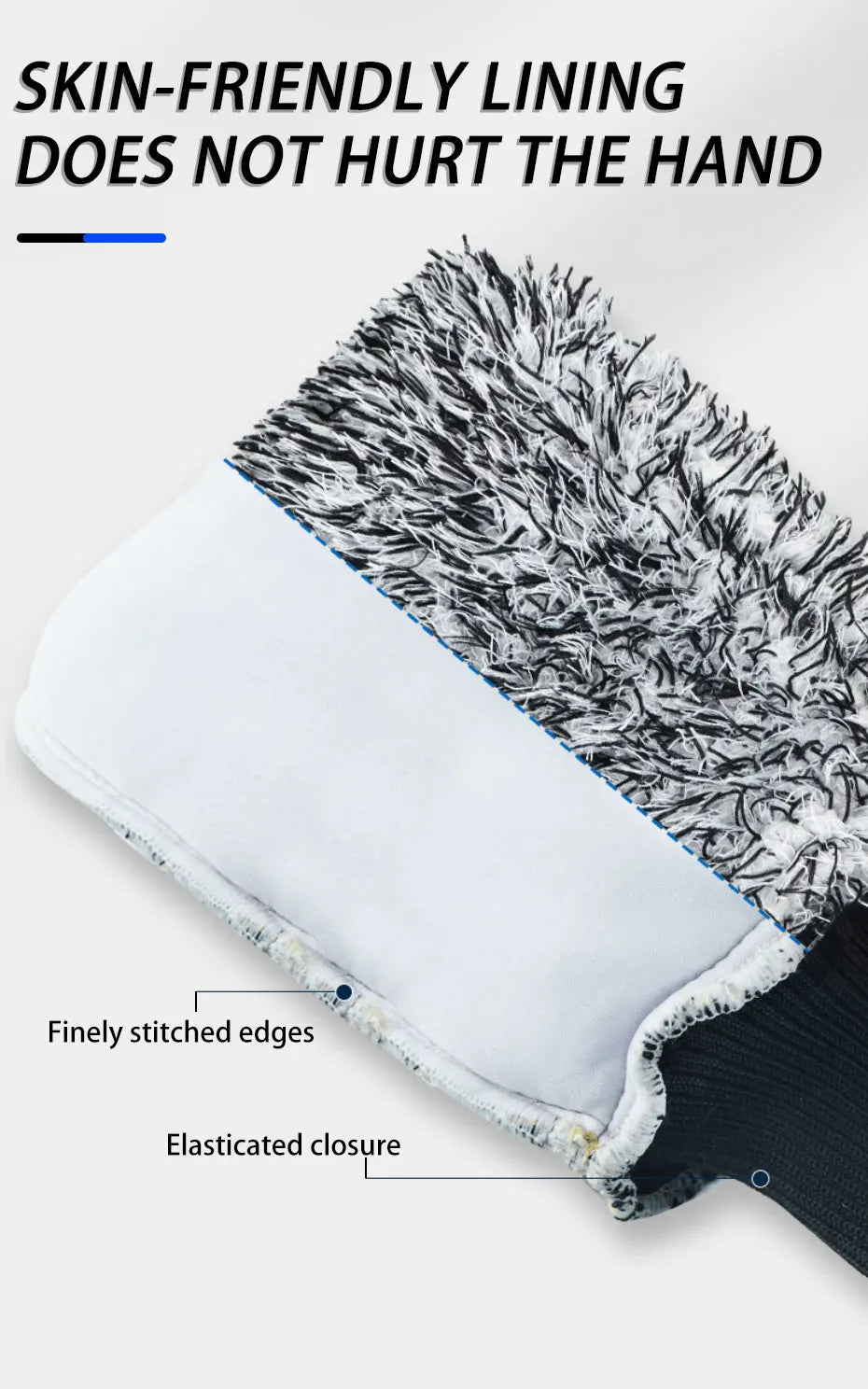 SEAMETAL Car Wash Brush Plush Premium Wheels Brush Non-Slip Handle Easy To Cleaning Rims Spokes Wheel Barrel Cleaning Mitt