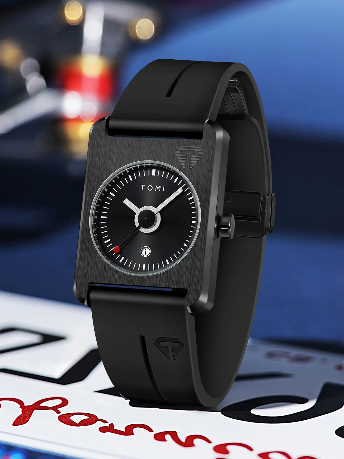 TOMI Men's Fashion Watches Quartz Watches Square Small Dial Wrist Watches Magnetic Buckle Watches Simple Leisure Watches