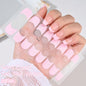 1Sheet Cured Gel Nail Strips Sticker Long-Lasting Nail Polish Strips Wraps Full Cover Gel Nail Art Stickers UV/LED Lamp Required