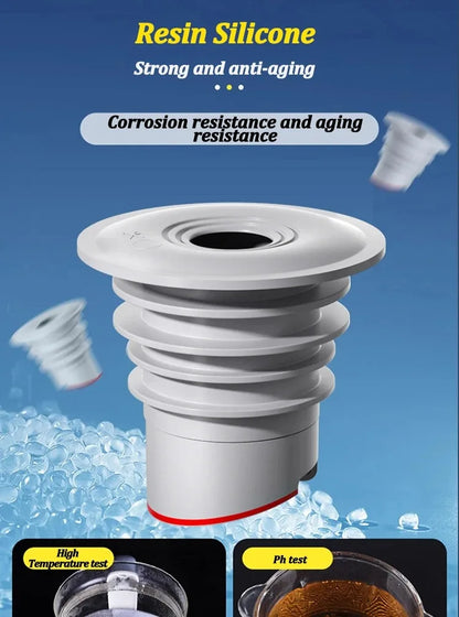 Silicone Bathroom Sewer Seal Ring Kitchen Sink Sewer Pipe Seal Plug Washing Machine Anti-odor Leakage Floor Drain Seal Connector