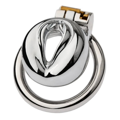 Metal Pussy Male Chastity Device Sissy Cock Cage Erotic Urethral Lock Penis Rings BDSM Adult Sex Toys for Men Chastity Belt