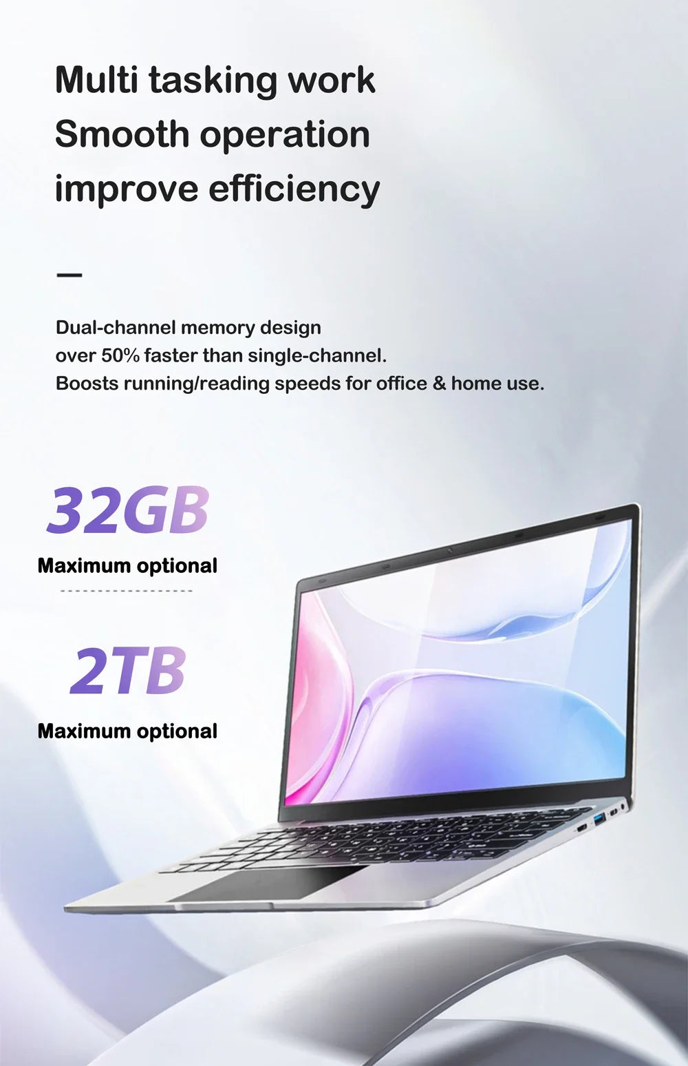 2026 New Laptop 14.1 Inch Windows 11 Intel Core I9 9900 16GB RAM 1TB 2TB SSD Fingerprint Unlock Study Office Pc Gaming Laptops