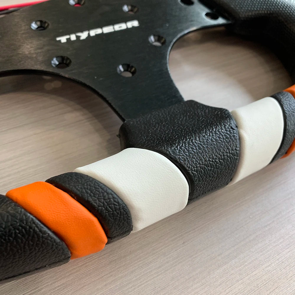 Tiypeor PU 320mm Seering Wheel for Simulate Racing Game Drift Sports Style Wheel