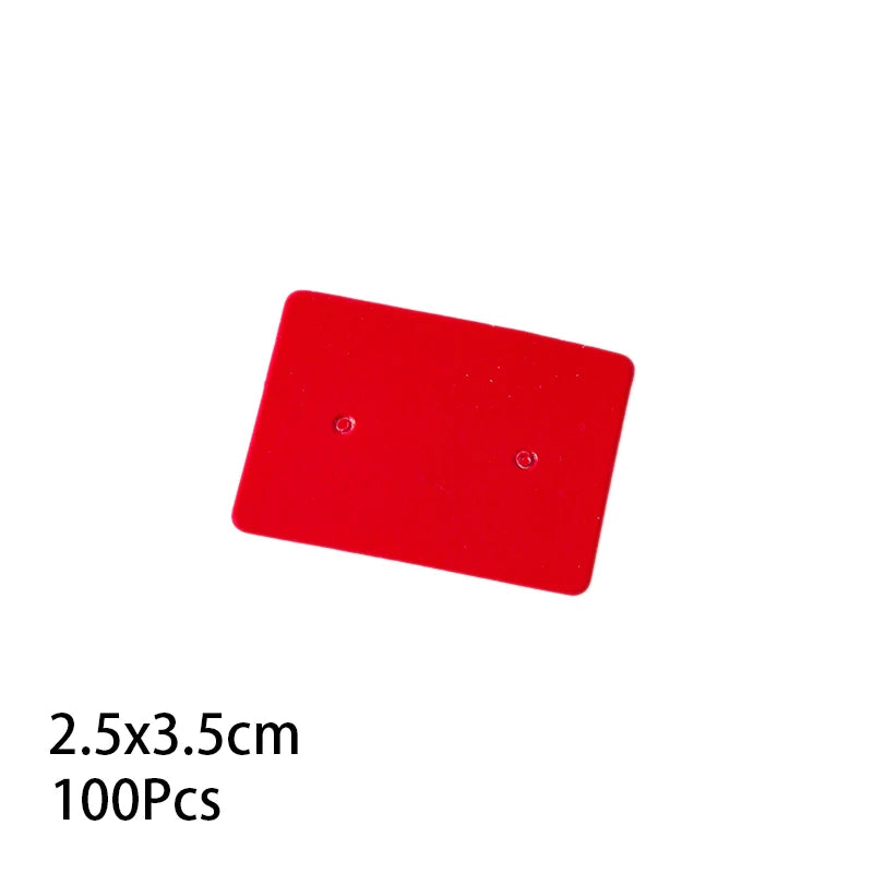 50/100Pcs 5x4cm Earring Cards Cardboard Labels DIY Jewelry Display Stand Holder Small Businesses Selling Packaging Supplies