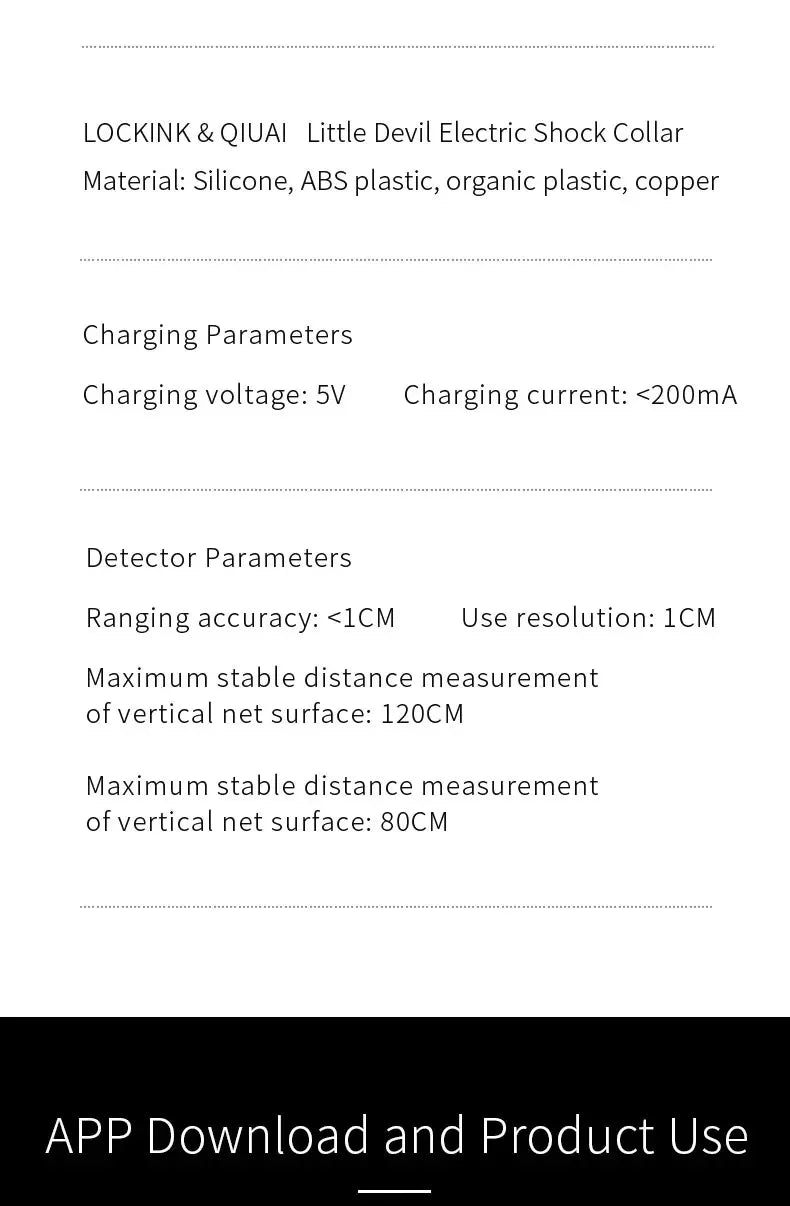 QIUI Electric Shock Collar APP Remote Control Collars Restraint BDSM Devil Shaped Necklace Adult Games Sex Toys for Men Women