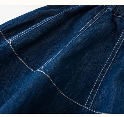 Fashion Girl Skirt Jeans Denim Skirt Mid Length A Line Teenager Girls Clothes Kids Children School Outfit Casual Plus Size
