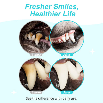 GJYC PET Concentrated Pet Mouthwash Oral Care Tartar Removal Fresh Breath Odor Eliminator Teeth Whitening For Dogs Cats