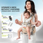 AIBEDILA Baby Carrier Waist Stool Ergonomic Kangaroo Baby Carrier with Knob Breathable Newborn Waist Stool 0-36M
