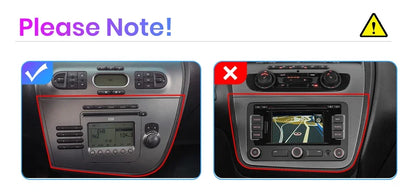 Junsun Wireless CarPlay Android Auto Car Radio for Seat Leon MK2 2005 2006 2007 2008 -2012 2 DIN Multimedia Stereo with Built-in Cooling Fan GPS Navigation SWC Bluetooth FM RDS DSP IPS Screen Car Intelligent Systems 4G WiFi 8