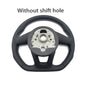 For Audi RS3 RS4 RS5 A3 A4 B9 A5 S3 S4 S5 2017-2020 Half perforated white leather steering wheel