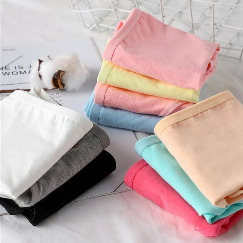 7Pcs/Lot Underwear Women Panties Cotton Plus Size Brief Girls Solid Color Panty Seamless Breath Underpant Ladies Sexy Lingerie