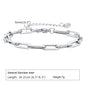 Women Chain Bracelet Silver Color, Stainless Steel Link Stackable Bracelets, Layered Waterproof Gifts