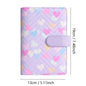 A6 PU leather binder economy 6-ring notebook, stylish design, personal notebook binder cover, can be used for cash budget storag