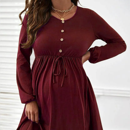 Maternity Dresses Photoshoot Women Clothes Summer Striped Short Sleeve Pregnant Button-down Casual Dress Fashion Shirt Clothing
