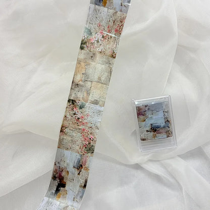 1Pc 100cm Flower Nail Foils for Transfer Paper Floral Stickers Rose Nails Wraps Tulip Nail Art Decorations
