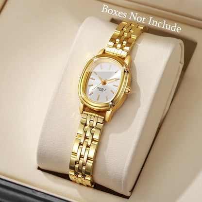 Elegant Oval Dial Women Wristwatch Fashion Ladies Quartz Watch Reloj Mujer Girls Clock Gift(Without Box)