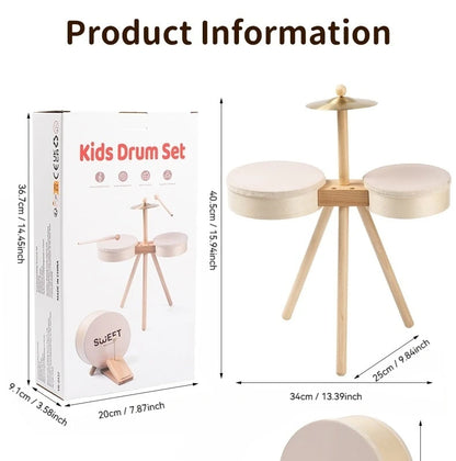 Kids Drum Set Musical Toys for Boy Girl Music Toys Educational Percussion Toy Kids Musical Instruments