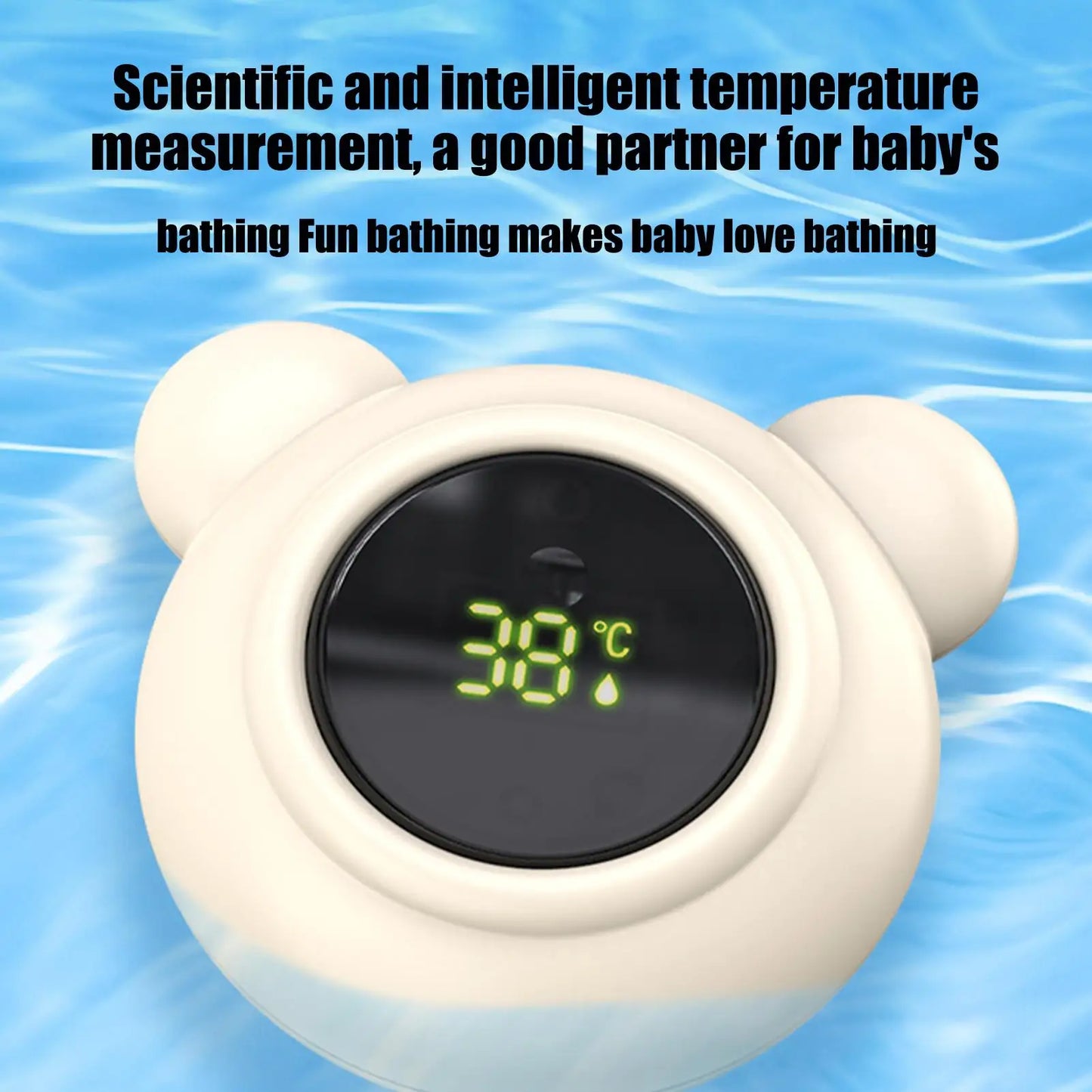 Baby Bath Thermometers Digital Safe Bath Water Thermometers With LED Display Toddler Care Tool for Travel Nursery Pediatric