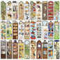 30PCS Cat Scene Bookmark Cartoon Cute Reading Page Book Label Decoration Student Creative Gift DIY