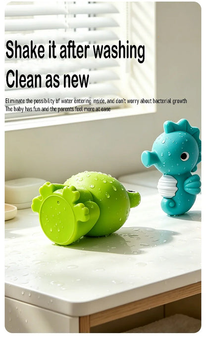 Frog Net Fishing Bath Toy Baby Floating Turtle Animal Squeeze Squeaky Pool Summer Splashing Water Toy Gift