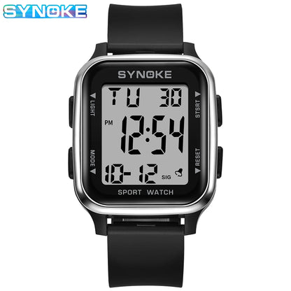 SYNOKE Outdoor Military Digital Watch New For Men Fashion Retro Men Watch Sports Waterproof Men Watch Multifunctional Luminous