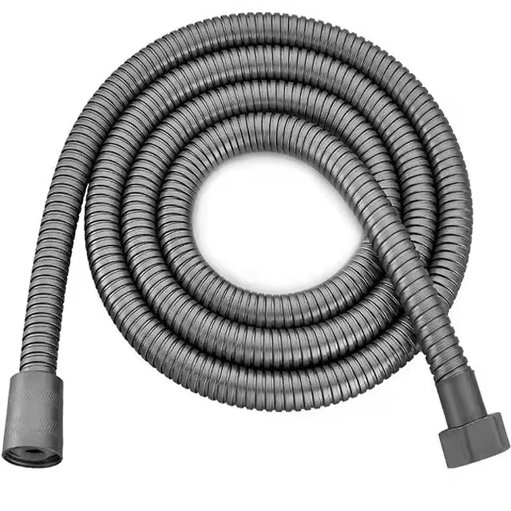 Gold 1.5/2 Meters G1/2 Inch High Quality Flexible Shower Hose Stainless Steel Chrome Bathroom Water Head Shower Extension Pipe