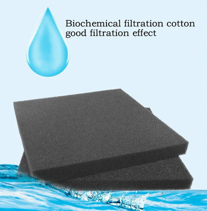Aquarium Biochemical Cotton Filter Practical Aquarium Pond Foam Sponge Filter Black Multi-size Aquarium Supplies 15 25 35 50 PPI