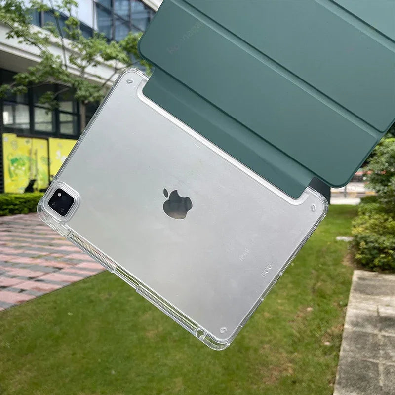 With Pencil Holder Case for iPad A16 A19 12th 11th 2026 Air11 13 Air8 M4 M3 M2 Pro11 12.9 13 M4 M5 Air4 5 10 9 8 7 9.7 10.2 10.5