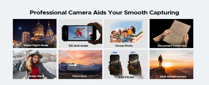 DOOGEE V Max LR 5G Rugged Phone Laser Rangefinder Dual Camping Lights 16GB 512GB ROM 6.78'' Display 20500mAh Battery Smartphone